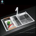 Cuisine modulaire Designs Ferme Tablier simple trou Handcrafted en acier inoxydable évier de cuisine